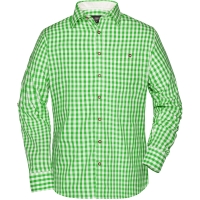 Men's Traditional Shirt - Green/white