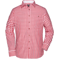 Men's Traditional Shirt - Red/white