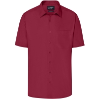 Men's Business Shirt Shortsleeve - Wine