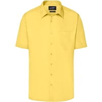 Men's Business Shirt Shortsleeve - Yellow
