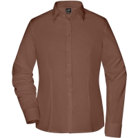 Ladies' Shirt Slim Fit - Brown