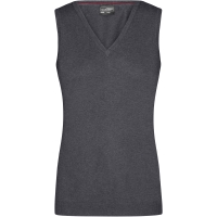 Ladies' V-Neck Pullunder - Anthracite melange