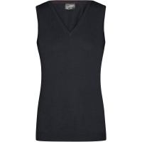 Ladies' V-Neck Pullunder - Black