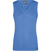 Ladies' V-Neck Pullunder - Glacier blue