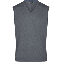 Men's V-Neck Pullunder - Grey heather