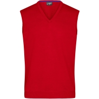 Men's V-Neck Pullunder - Red