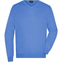 Men's V-Neck Pullover - Glacier blue