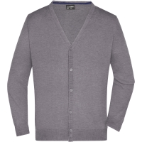 Men's V-Neck Cardigan - Grey heather