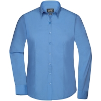 Ladies' Shirt Longsleeve Poplin - Aqua