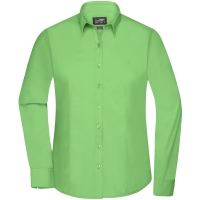 Ladies' Shirt Longsleeve Poplin - Lime Green