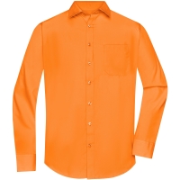 Men's Shirt Longsleeve Poplin - Orange