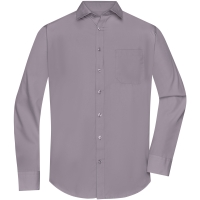 Men's Shirt Longsleeve Poplin - Steel