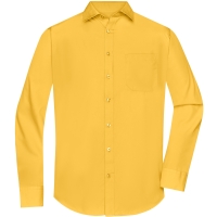 Men's Shirt Longsleeve Poplin - Yellow