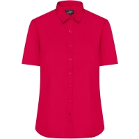 Ladies' Shirt Shortsleeve Poplin - Red