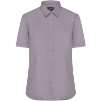 Ladies' Shirt Shortsleeve Poplin - Steel