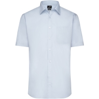 Men's Shirt Shortsleeve Poplin - Light blue