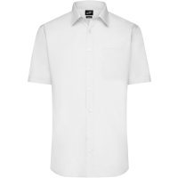 Men's Shirt Shortsleeve Poplin - White