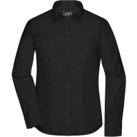 Ladies' Shirt Longsleeve Micro-Twill - Black