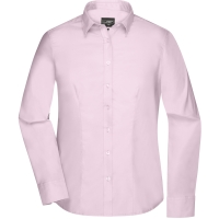 Ladies' Shirt Longsleeve Micro-Twill - Light pink