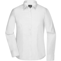 Ladies' Shirt Longsleeve Micro-Twill - White