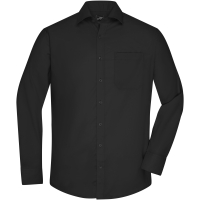 Men's Shirt Longsleeve Micro-Twill - Black