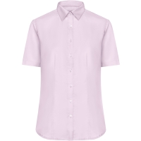 Ladies' Shirt Shortsleeve Micro-Twill - Light pink