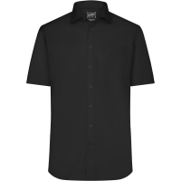 Men's Shirt Shortsleeve Micro-Twill - Black