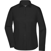 Ladies' Shirt Longsleeve Oxford - Black