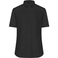 Ladies' Shirt Shortsleeve Oxford - Black