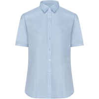 Ladies' Shirt Shortsleeve Oxford - Light blue