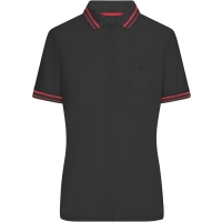 Ladies' Polo - Black/red