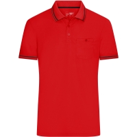 Men's Polo - Red/black