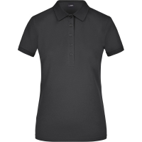 Ladies' Elastic Polo Piqué - Black