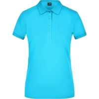 Ladies' Elastic Polo Piqué - Turquoise