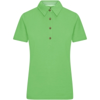Ladies' Traditional Polo - Lime green/lime green white