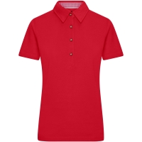 Ladies' Traditional Polo - Red/red white