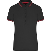 Ladies' Functional Polo - Black/red