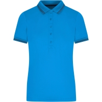 Ladies' Functional Polo - Bright blue/navy