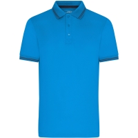 Men's Functional Polo - Bright blue/navy