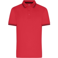Men's Functional Polo - Red/black