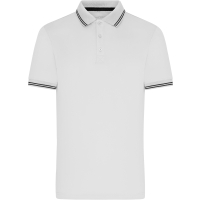 Men's Functional Polo - White/black