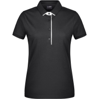 Ladies' Polo Single Stripe - Black/white