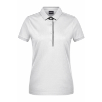 Ladies' Polo Single Stripe - White/black