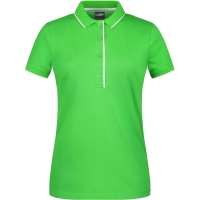 Ladies' Polo Stripe - Frog/white