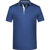 Men's Polo Stripe - Navy/white