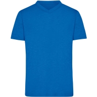 Men's Slub T-Shirt - Bright blue