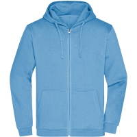 Promo Zip Hoody Men - Sky blue