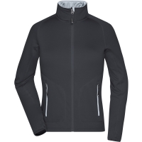 Ladies' Stretchfleece Jacket - Black/silver