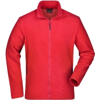 Men's Basic Fleece Jacket - Red