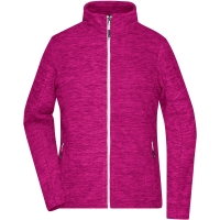 Ladies' Fleece Jacket - Berry melange/silver